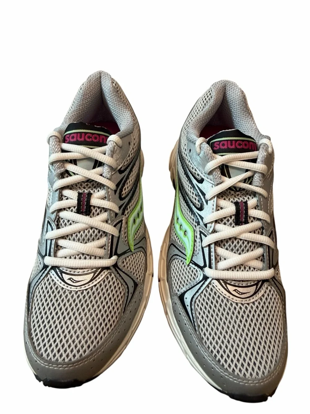Saucony Ride Millennium Y2K Gray Green Mesh Sneakers Women’s 8.5 New